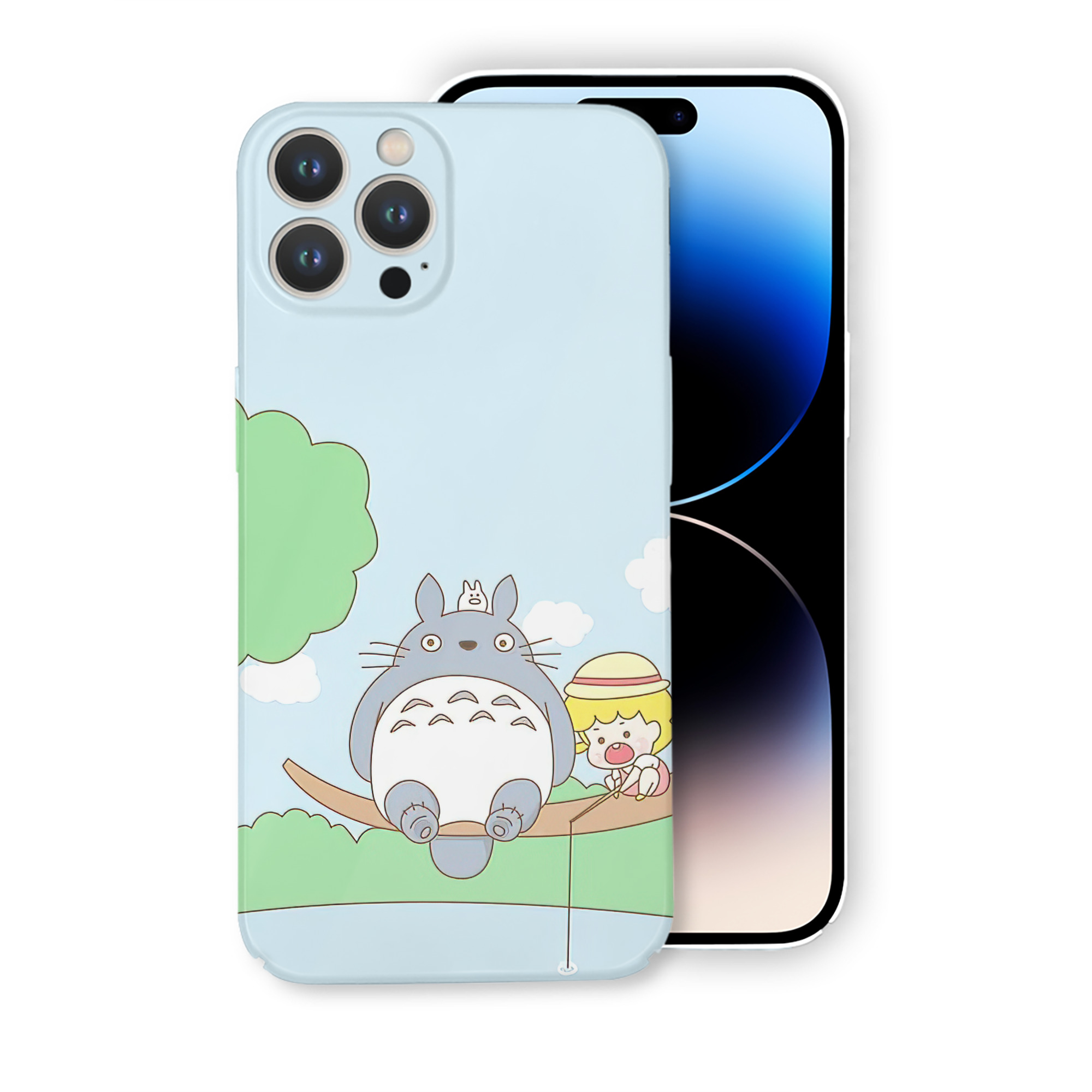 （画像用） となりのトトロ 草壁メイ 草壁サツキ My Neighbor Totoro Satsuki Kusakabe Mei Kusakabe 【iPhone 14シリーズ対応】ハードケース